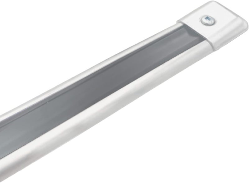 fsp 10 Pack RV Camper Trailer Aluminum Extrusion White Flat End Cap for Vinyl Trim Molding 1" with Screws (White) - Image 2